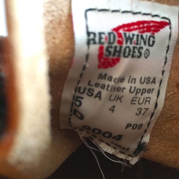 Red Wing x Woolrich Boots Collaboration Brown Classic Work Boot Plaid - Picture 12 of 14